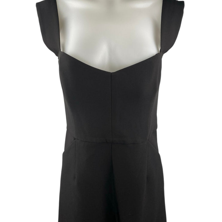 Nookie Divine Jumpsuit Black Sleeveless Split Wide Leg Overalls Jumpsuit Size M