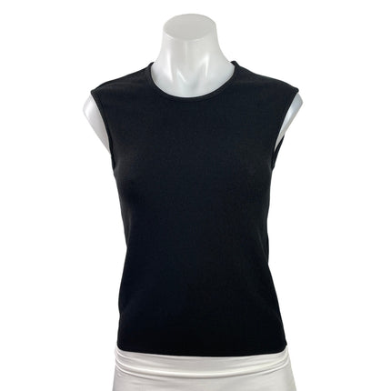 Strenesse Gabriele Strehle Womens Black Sleeveless Stretch Knit Tank Top Size 36