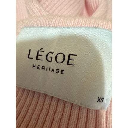 Legoe Pink Ribbed Knit Sleeveless Scoop Neck Maternity Bodycon Maxi Dress Size L
