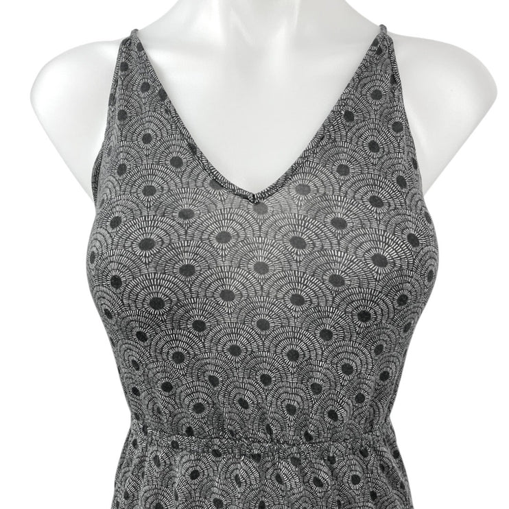 & Other Stories Gray Polka Geometric Sleeveless V-neck Bodycon Pencil Dress 4