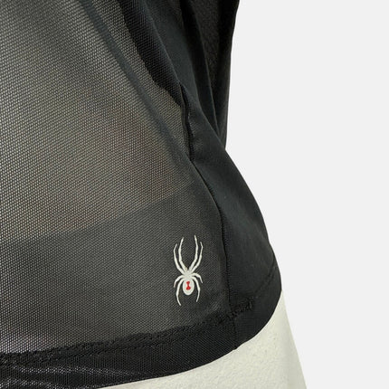 Spyder Active Women's Black Mesh Sheer Short Sleeve Activewear Tee T-shirt Top S