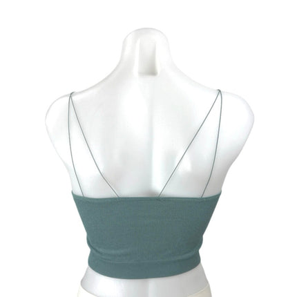 Urban Outfitters Out From Under Green Ribbed Knit Scoop Cami Tank Crop Top M