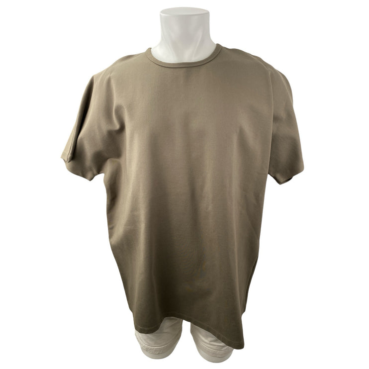 Oak + Fort Men Beige Taupe Short Sleeve Relaxed Crew Neck T Shirt Tee Top Sz L