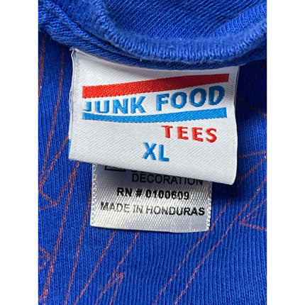 Junk Food AC/DC Mens Blue Crewneck Short Sleeve Graphic Tee T-Shirt Top Size XL