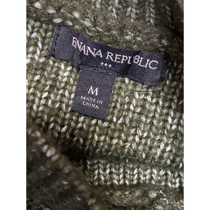 Banana Republic Women's Green Long Sleeve Crew Neck Knit Sweater Top Size M