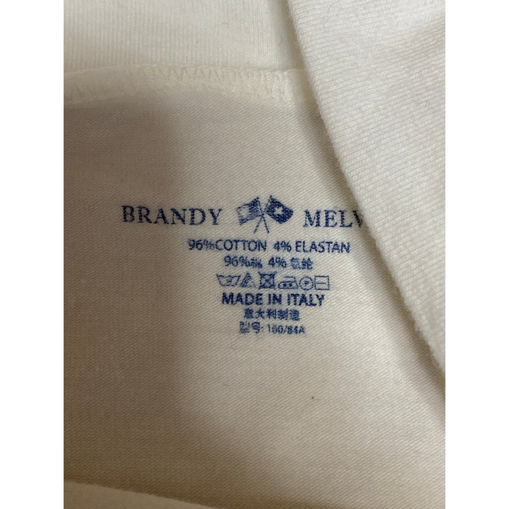 Brandy Melville Women's White Off The Shoulder Long Sleeve Blouse Top Size S