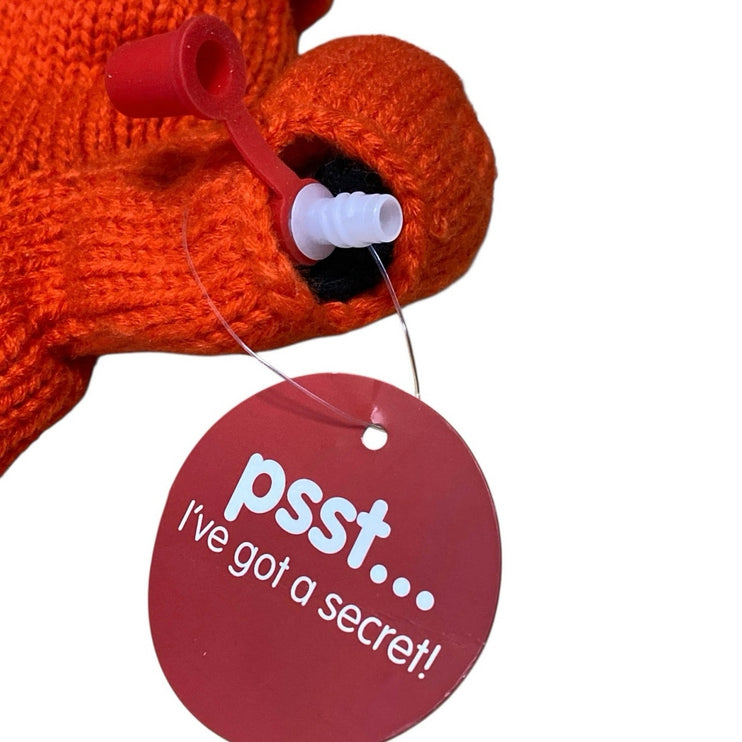 NEW Women's Coral Ribbed Knit Winter Snow Warmer Ski Flask Mittens Gloves OS