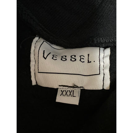 Vessel Women's Black Hoodie Hooded Logo Long Sleeve Sweatshirt Top Size XXXL