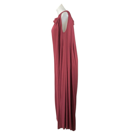Free People Women's Red Pink Sleeveless Palazzo Wide Leg Romper Jumpsuit Size M