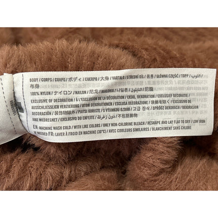 Abercrombie & Fitch Brown Long Sleeve Faux Fur Crew Neck Sweater Top Size XS