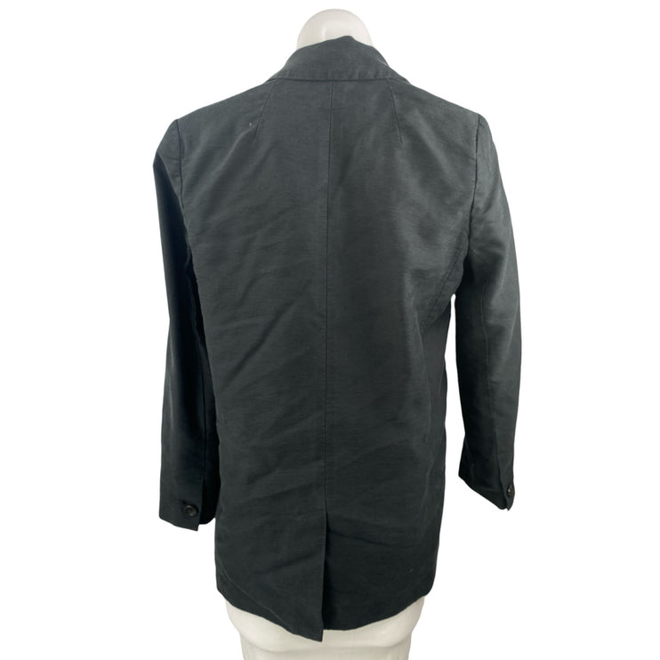 Madewell Women Gray Long Sleeve Double Breasted Notch Blazer Coat Jacket Size XS