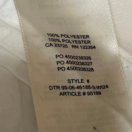 Aritzia Wilfred The Effortless White Pleated Wide Leg Trouser Dress Pants Size S