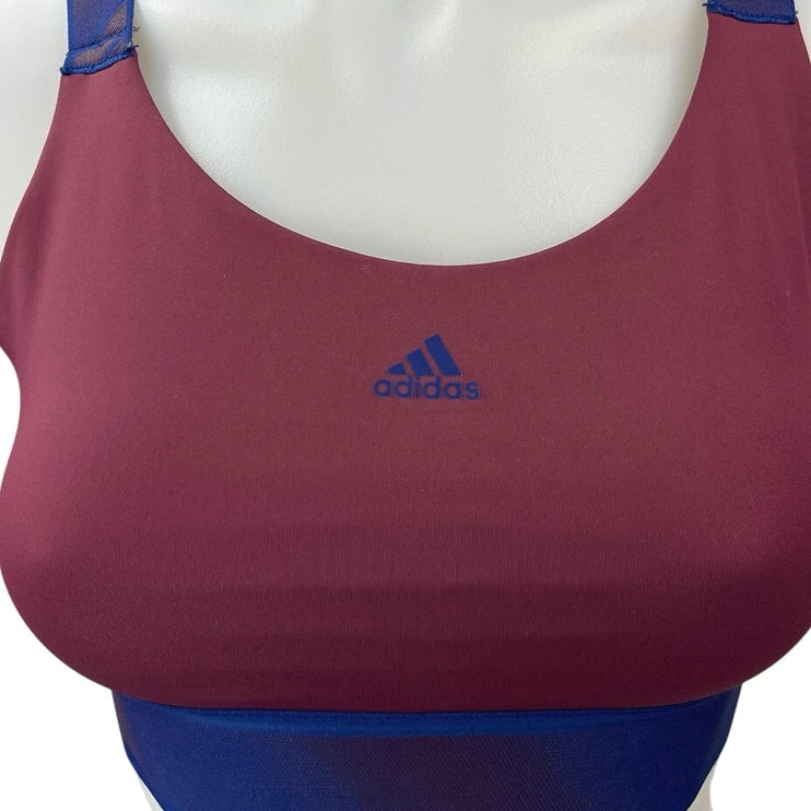 Adidas Believe This Adilife Multicolor Strappy Medium Support Sports Bra Top S