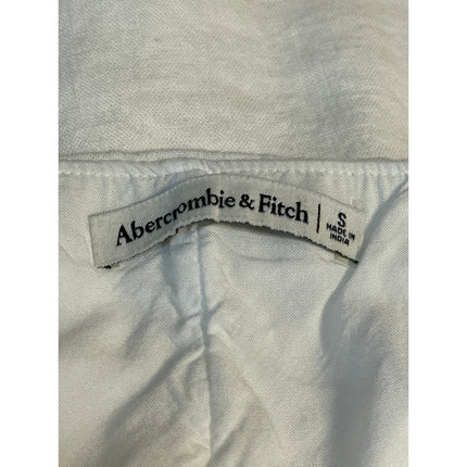 Abercrombie & Fitch Womens White Linen Blend Side Zip Wrap Mini Skirt Skort Sz S