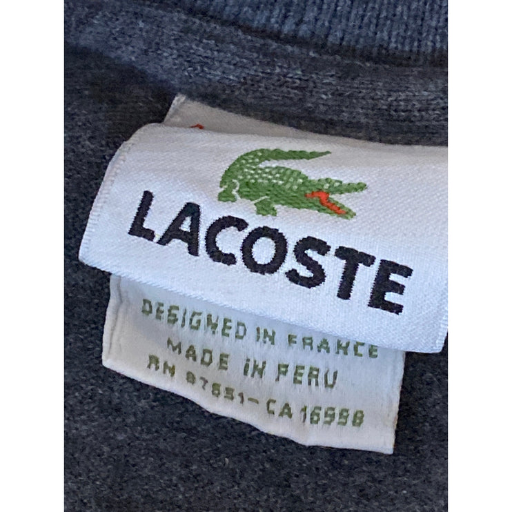 Lacoste Classic Fit Piqué Marl Men's Gray Logo Embroidered Polo Shirt Top Sz XL