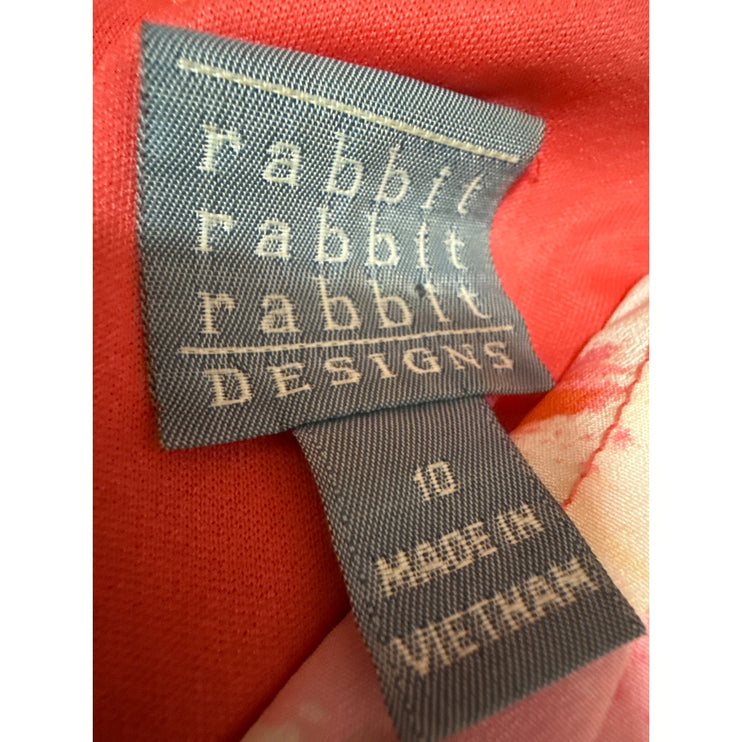 Rabbit Rabbit Rabbit Multicolor Sleeveless Pleated Mini Fit & Flare Dress Sz 10