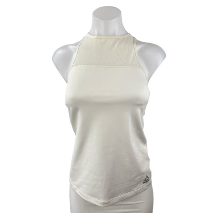 Reebok Speedwick Women's White High Neck Yoga Workout Athletic Tank Top Size S