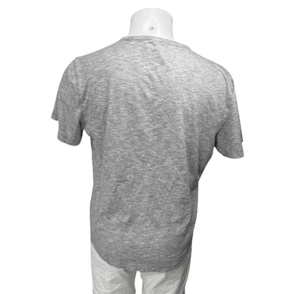 Banana Republic Vintage Tee Men's Gray Short Sleeve Henley Neck T-Shirt Top Sz L