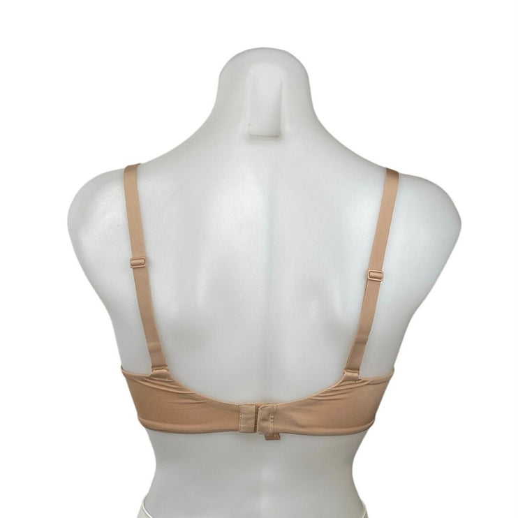 Skims Weightless Nude Tan Medium Coverage Adjustable Underwire Demi Bra 32DD