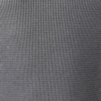 H&M Mens Black Waffle Knit Crew Neck Long Sleeve Thermal Tee Basic T-Shirt Top M