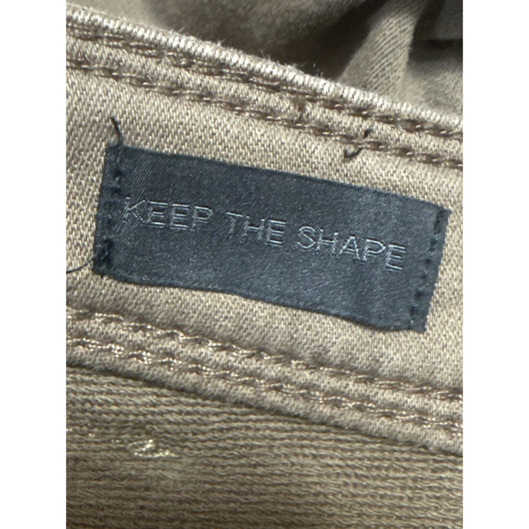 NetWork Mens Khaki Mid Waist Classic Skinny Tapered Slim Chino Trousers Pants 32