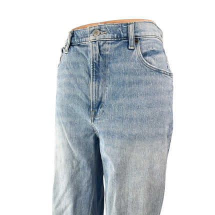 Abercrombie & Fitch 90's Straight Blue Ultra High Rise Denim Jeans Pants Sz 28/6