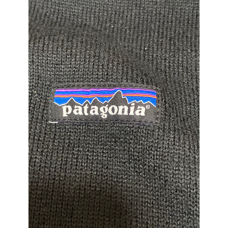 Patagonia Men's Black 1/4-Zip Fleece Long Sleeve High Neck Sweater Top Size L