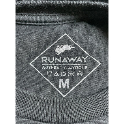 Runaway Men's Black Eagles 41 Skeleton Player Basketball T Shirt Tee Top Size M