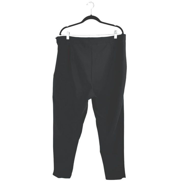 Asos Women's Black High Waist Skinny Leg Zipper Trousers Dress Pants Size 20
