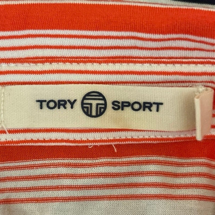 Tory Burch Sport Multicolor Striped Collared Sleeveless Activewear Yoga Shirt S