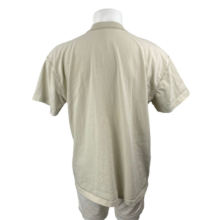 Allsaints Men's Khaki Crew Neck Short Sleeve Classic Tee Basic T-Shirt Top Sz M