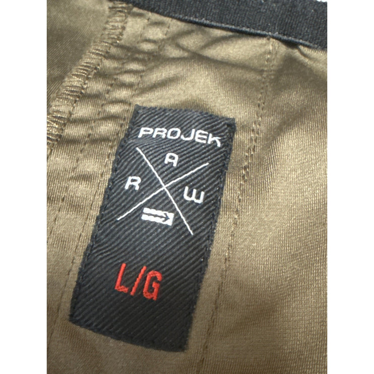 Project Raw Men's Green High Rise Tapered Track Jogger Trousers Sweat Pants Sz L