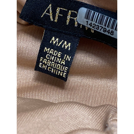 AFRM Womens Brown Snakeskin Sleeveless Cami Camisole Ruched Crop Tank Top Size M