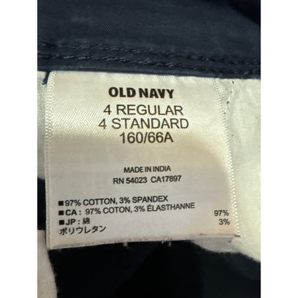 Old Navy Men's Blue Twill Cuffed Straight Leg Slim Fit Khaki Chino Shorts Size 4