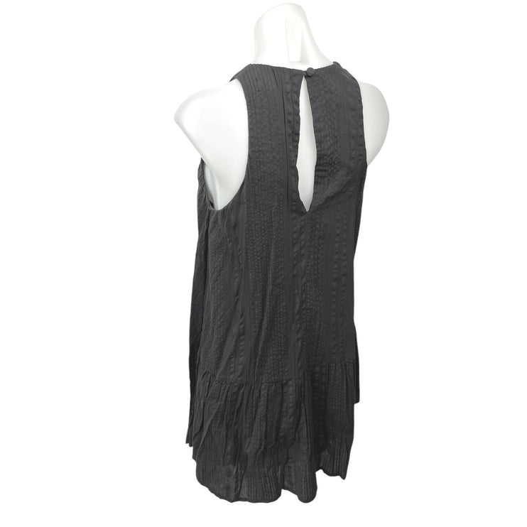 Urban Outfitters Women's Black Gauze Sleeveless Flowy Mini Shift Dress Size S