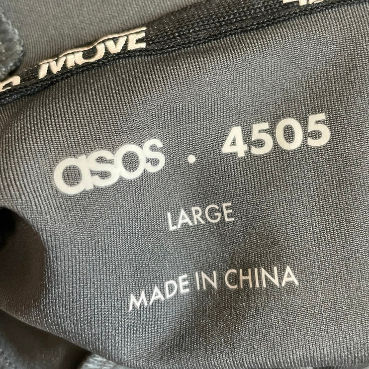 ASOS 4505 Men's Dark Gray Hoodie Long Sleeve Athletic Sweatshirt Top Size L