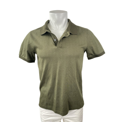 Banana Republic Luxury Touch Green Collared Short Sleeve Golf Polo Shirt Top M