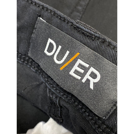 DU/ER Men's Black Mid Rise Slim Fit Straight Leg Performance Denim Jeans Pants M