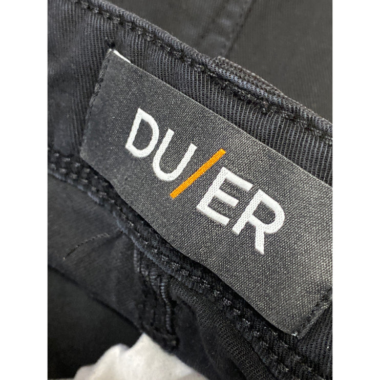 DU/ER Men's Black Mid Rise Slim Fit Straight Leg Performance Denim Jeans Pants M