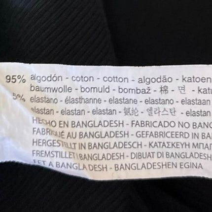 Zara Women's Black Long Sleeve Ribbed Knit Square Neck Sweater Crop Top Size S