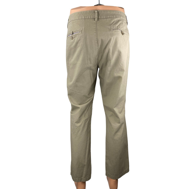 Bonobos Men Tan Beige Khaki Slim Fit Straight Chino Dress Trousers Pants Size 35