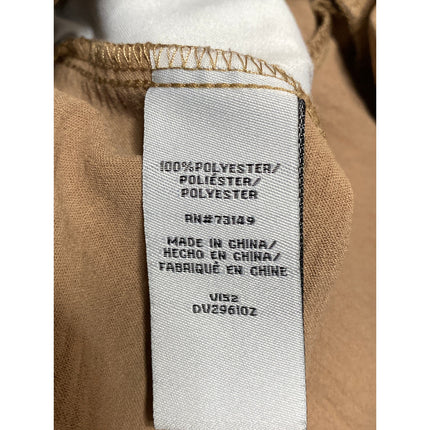 Dictionary Brown Tan Tie Waist High Rise Wide Leg Palazzo Trousers Pants Size M