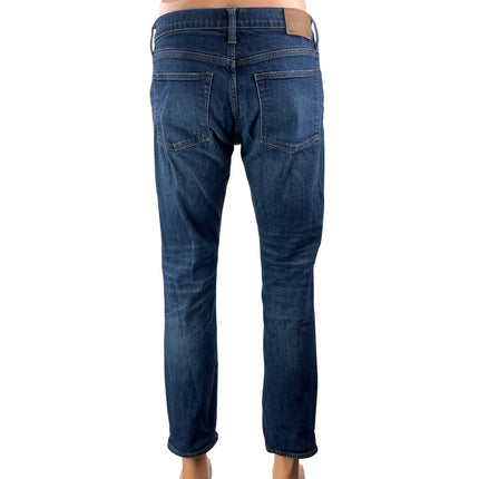 J.Crew Mens Blue High Waisted Medium Wash Slim Straight Leg Denim Jeans Pants 31