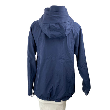 Outdoor Voices Womens Navy Blue Long Sleeve Hoodie Half Zip Anorak Jacket Size S
