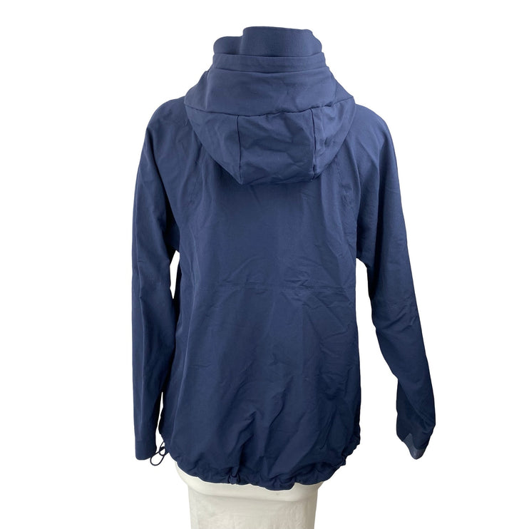 Outdoor Voices Womens Navy Blue Long Sleeve Hoodie Half Zip Anorak Jacket Size S