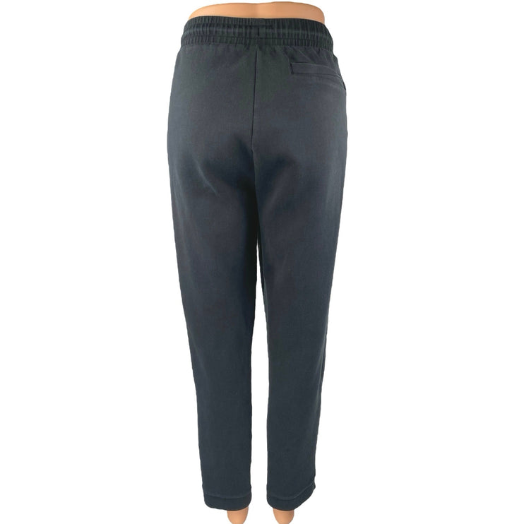 BOSS Hugo Boss Women's Black High Waisted Straight Drawstring Sweat Pants Size L