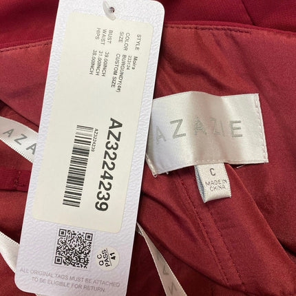 NEW Azazie Moira Red Sleeveless Cami Camisole Tank A Line Maxi Dress One Size
