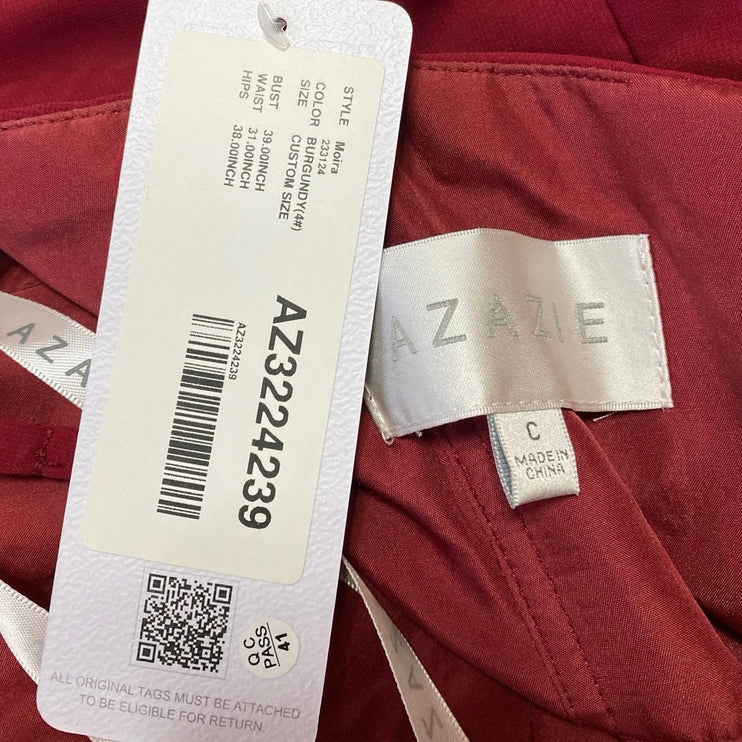 NEW Azazie Moira Red Sleeveless Cami Camisole Tank A Line Maxi Dress One Size