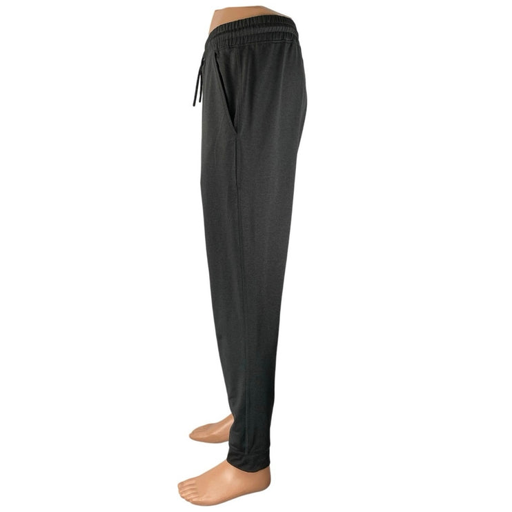 01. Algo Men's Dark Gray High Rise Tapered Leg Performance Joggers Sweatpants M