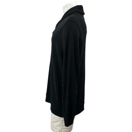 NEW Tasso Elba Men's Black Long Sleeves Shawl Collar Pullover Sweater Top Size L